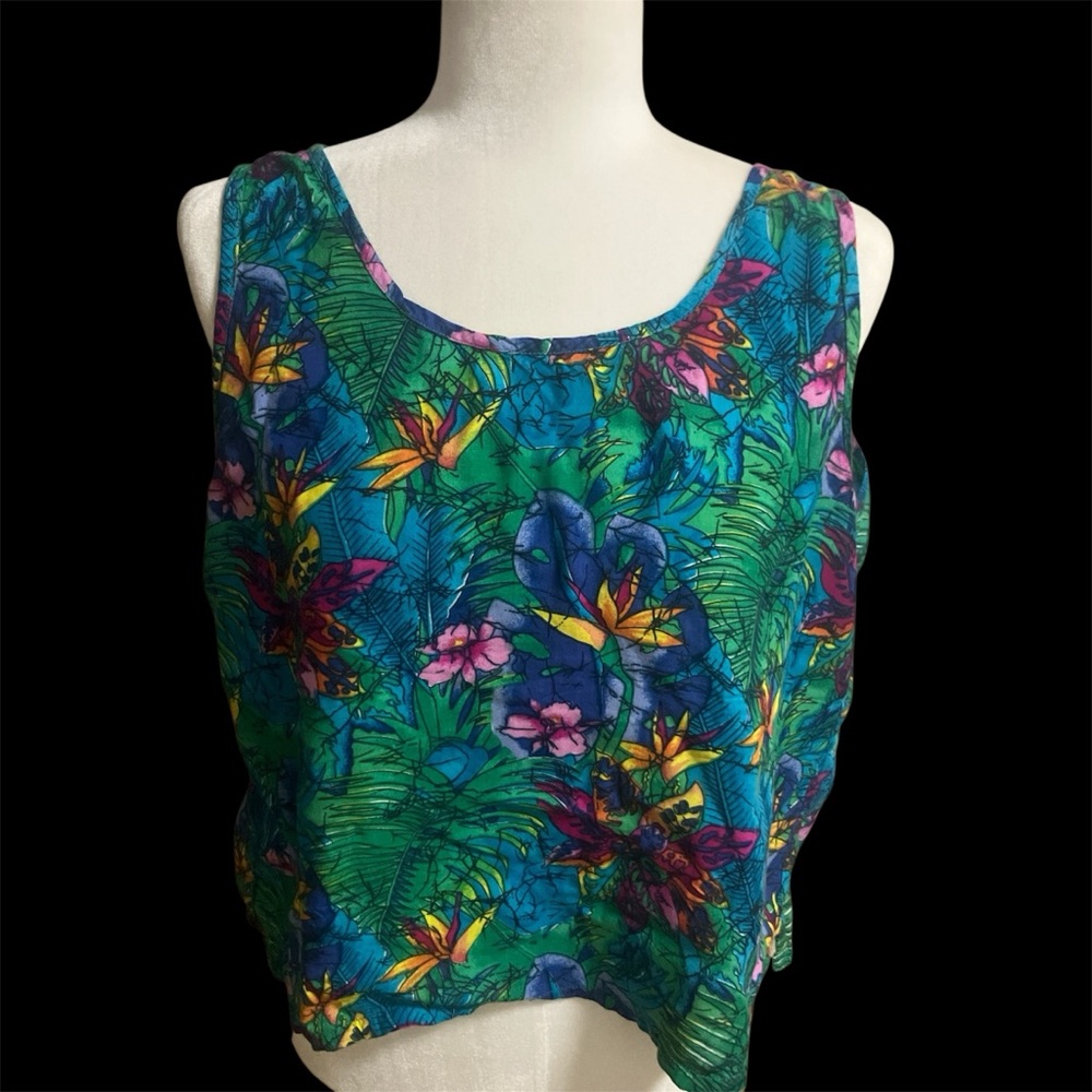 Tropical Sleeveless Tank - Multicolor